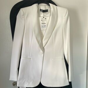 Zara white Blazer
